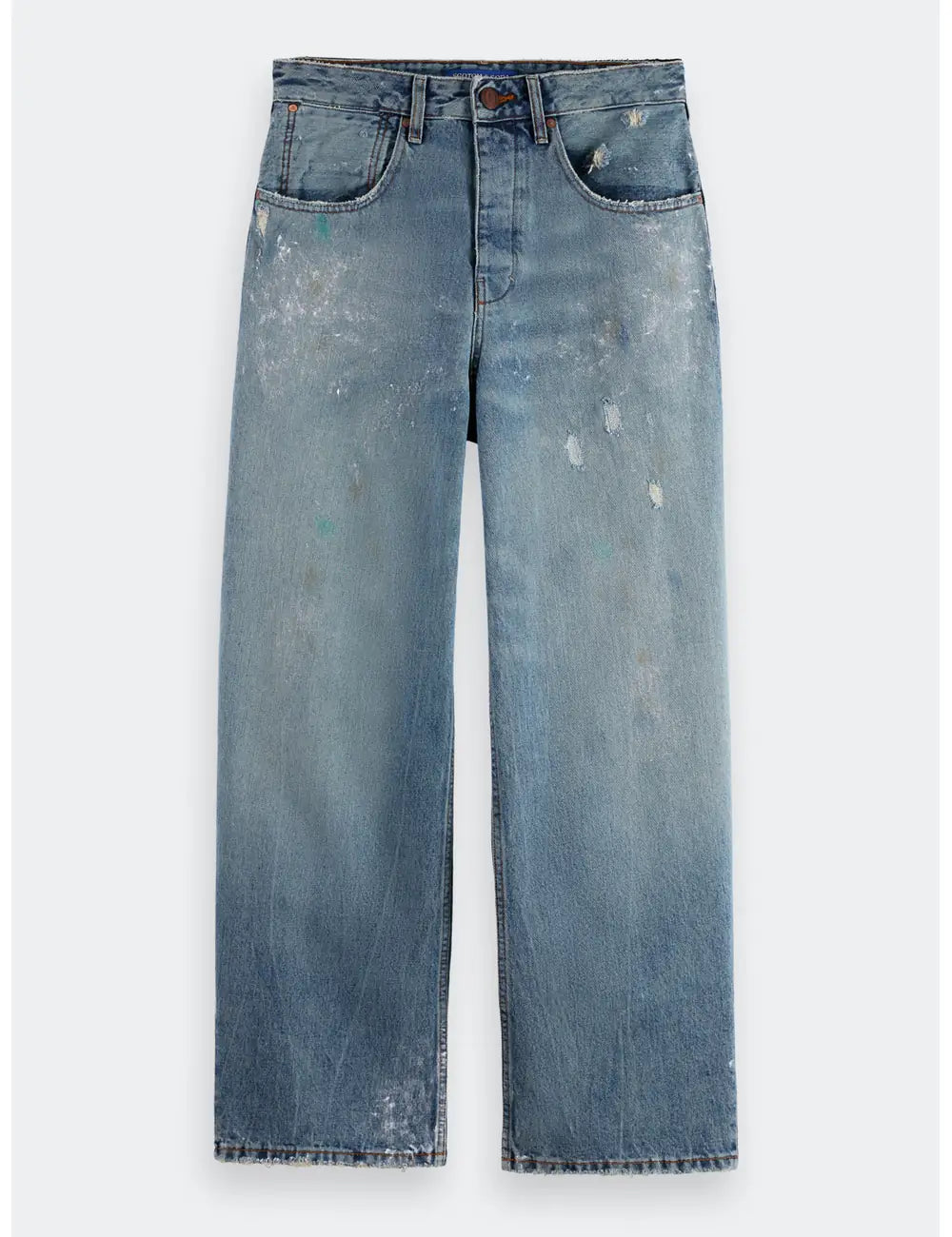 Deep Loose Jeans flat lay front view by Scotch & Soda