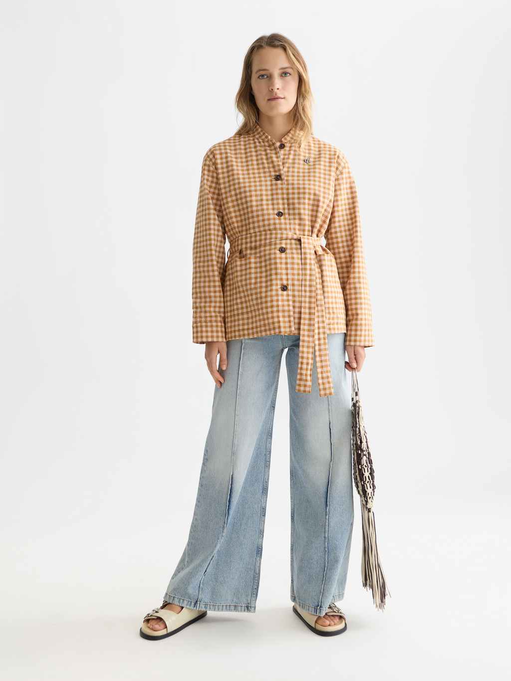 The Wave wide leg denim