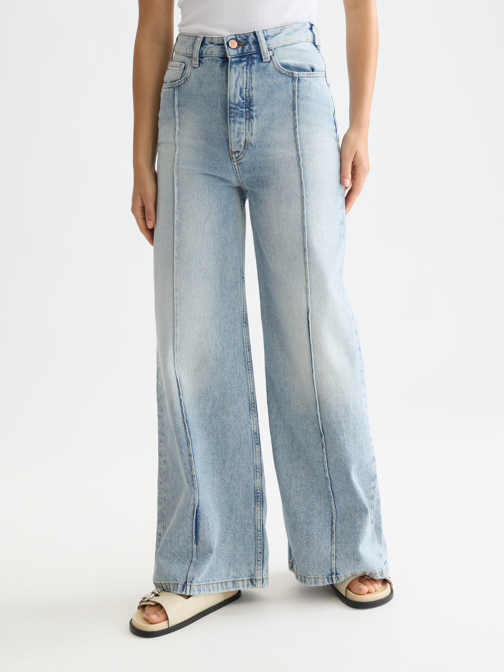 The Wave wide leg denim