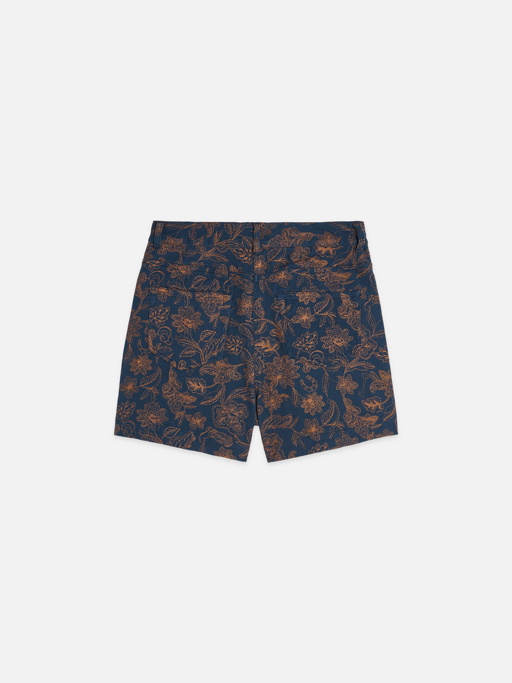 Embroidered high rise shorts