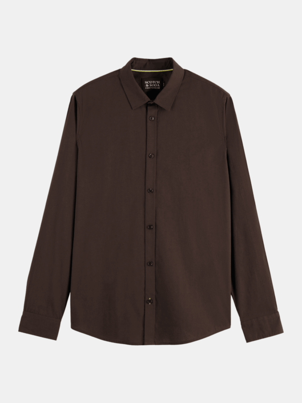 Striped Slim-Fit Poplin Shirt