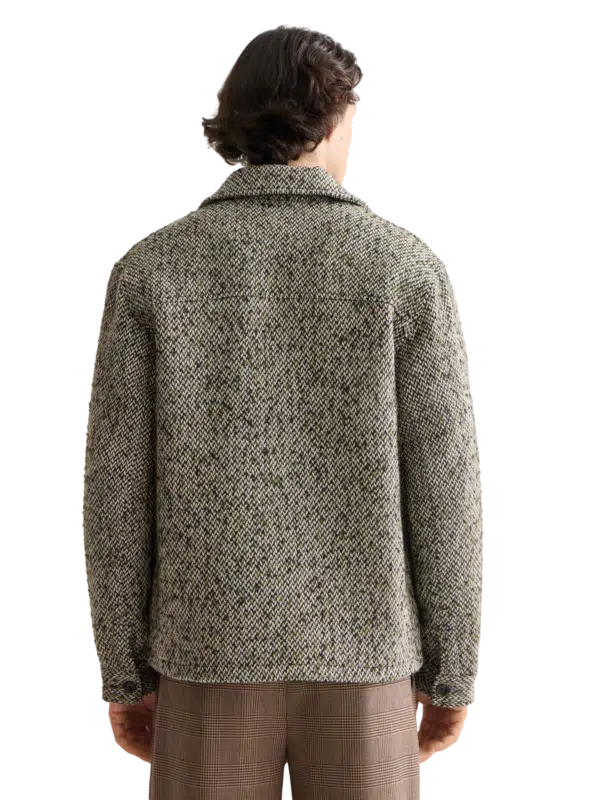 Multicoloured Tweed Wool-Blend Overshirt
