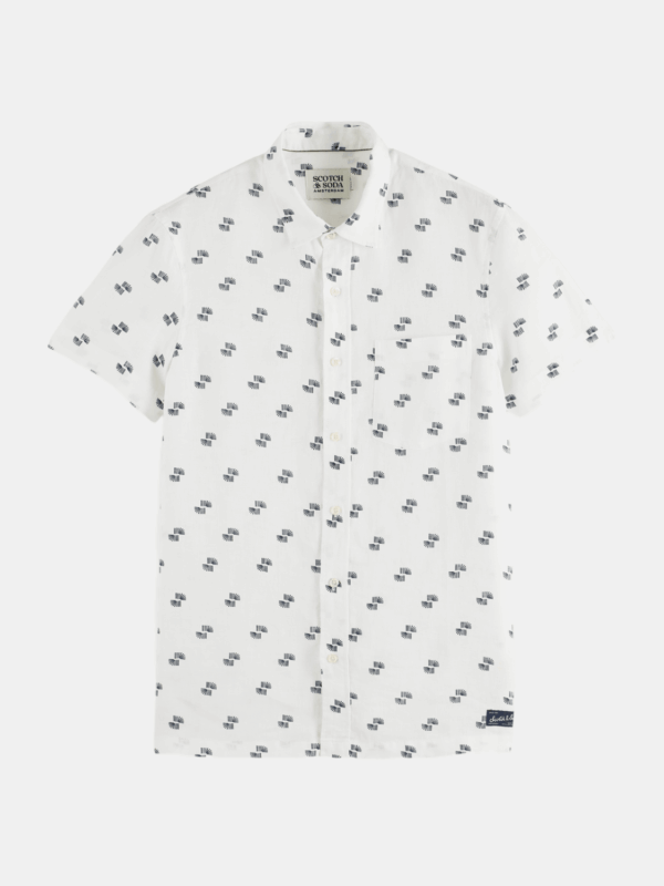 Regular-fit all-over printed shirt