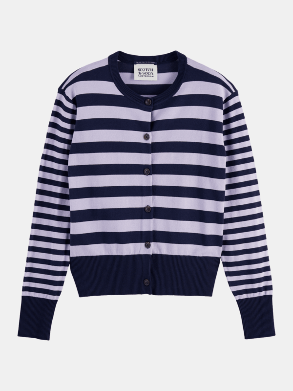 Crew Neck Relaxed Cardigan
