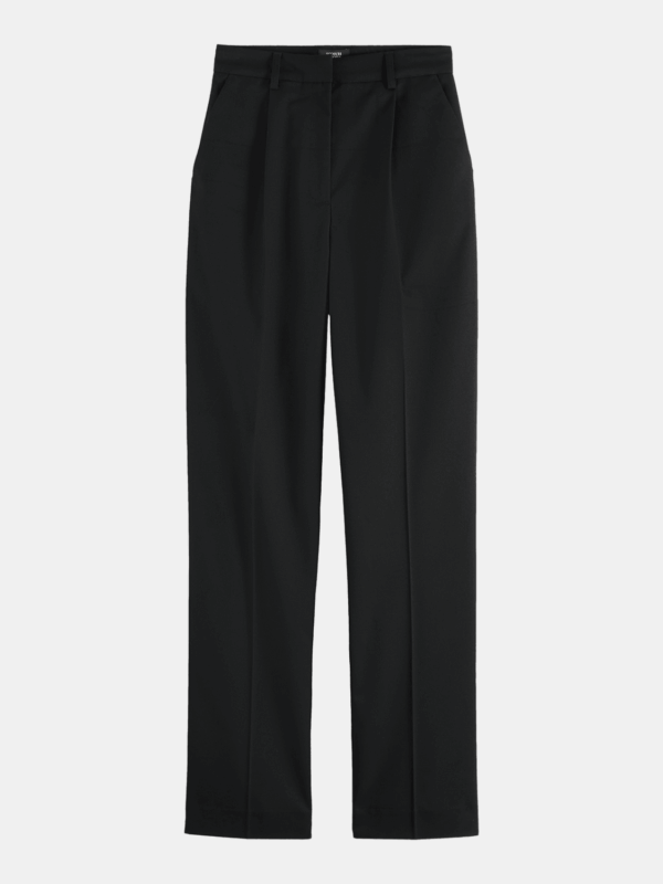 Robyn High Rise Relaxed Gabardine Tapered Pant